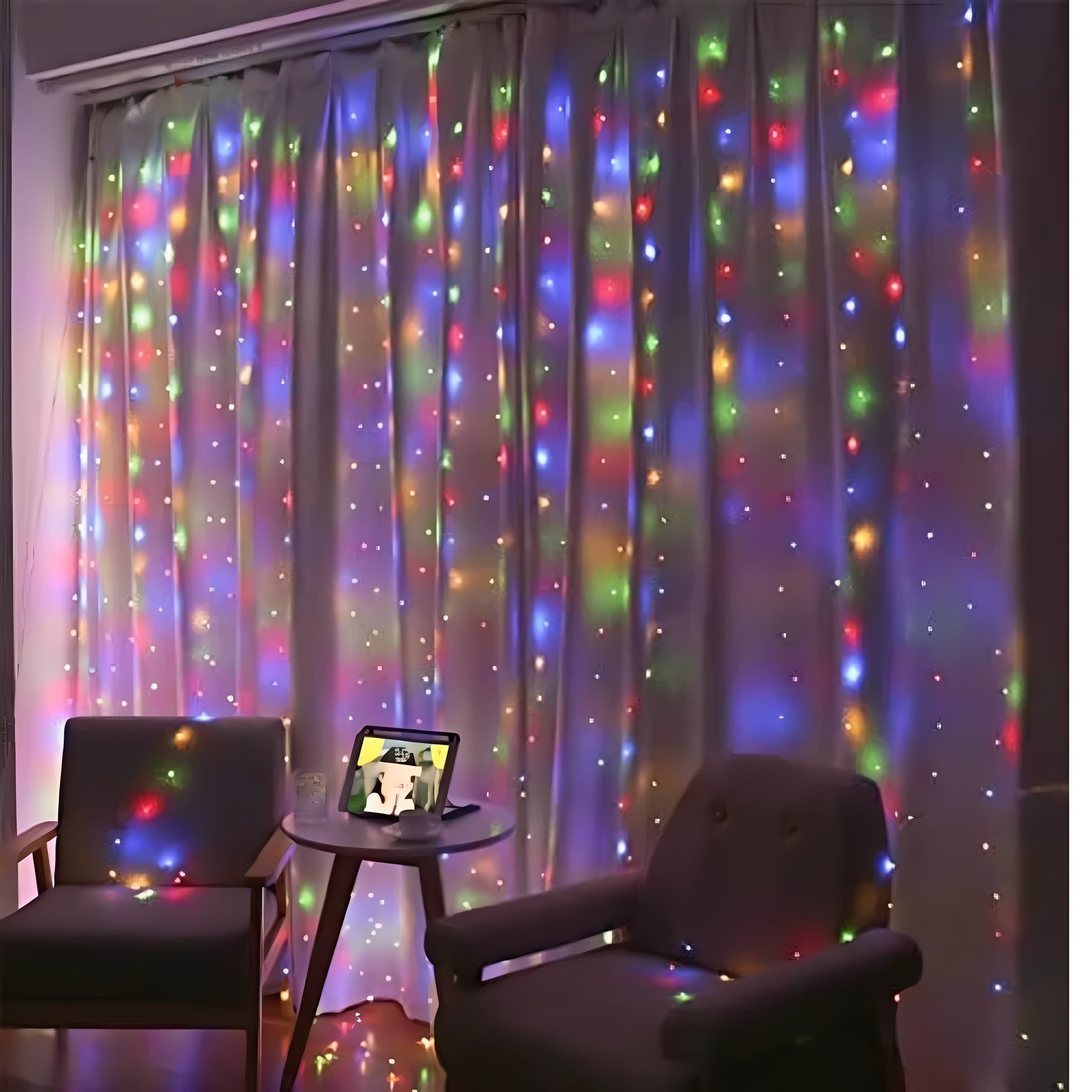 Cortina de Luz Fio de Fada 300 LEDS Bivolt Decorativa