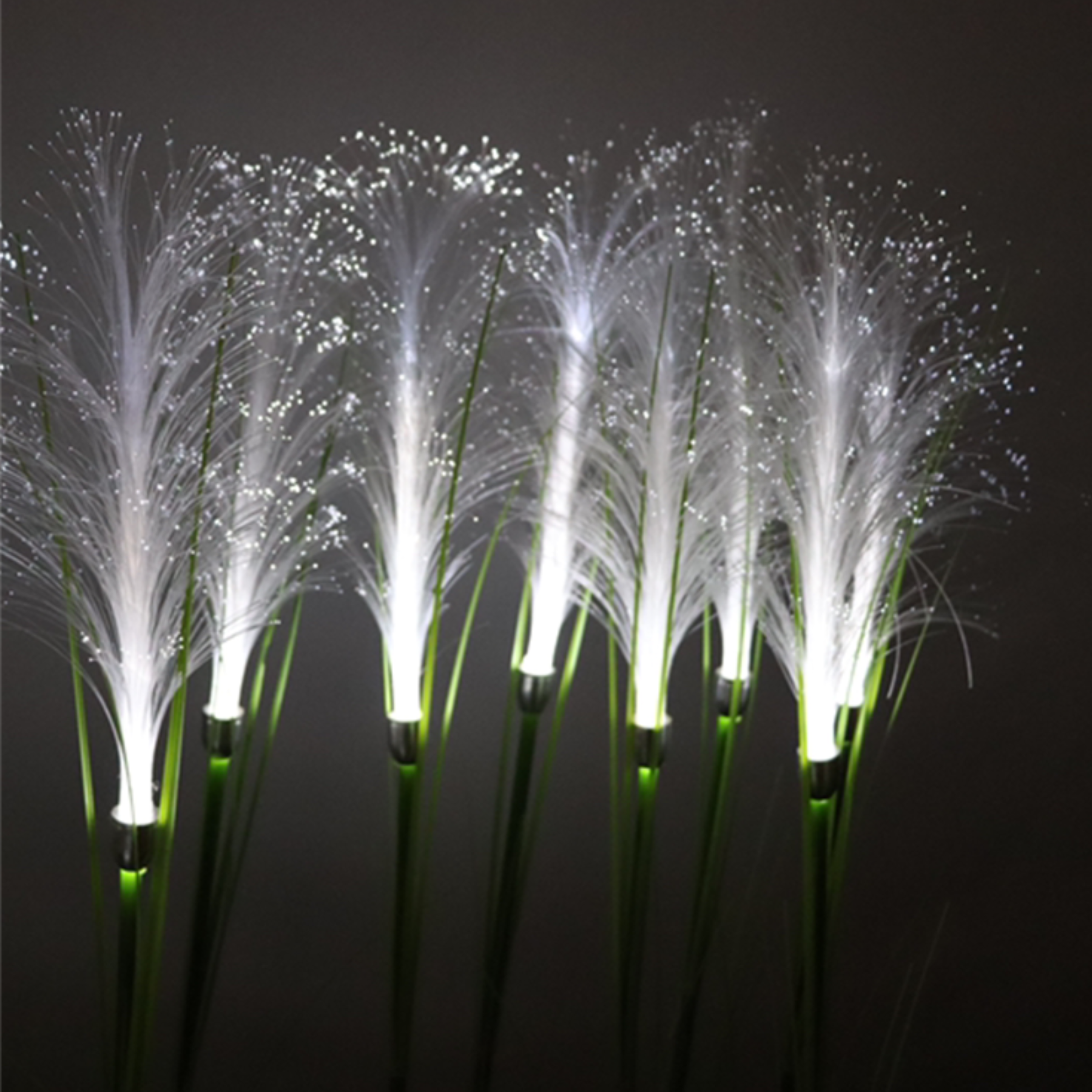 Luminária Solar LED em Fibra Design Cana de Bambu para Jardim