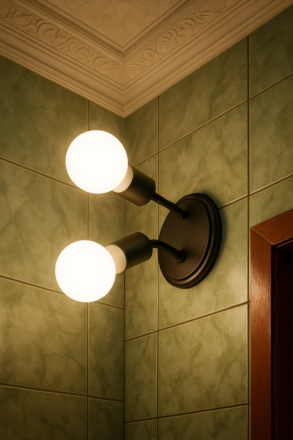 Luminária Spot Dupla de Teto e Parede Retrô Direcionável