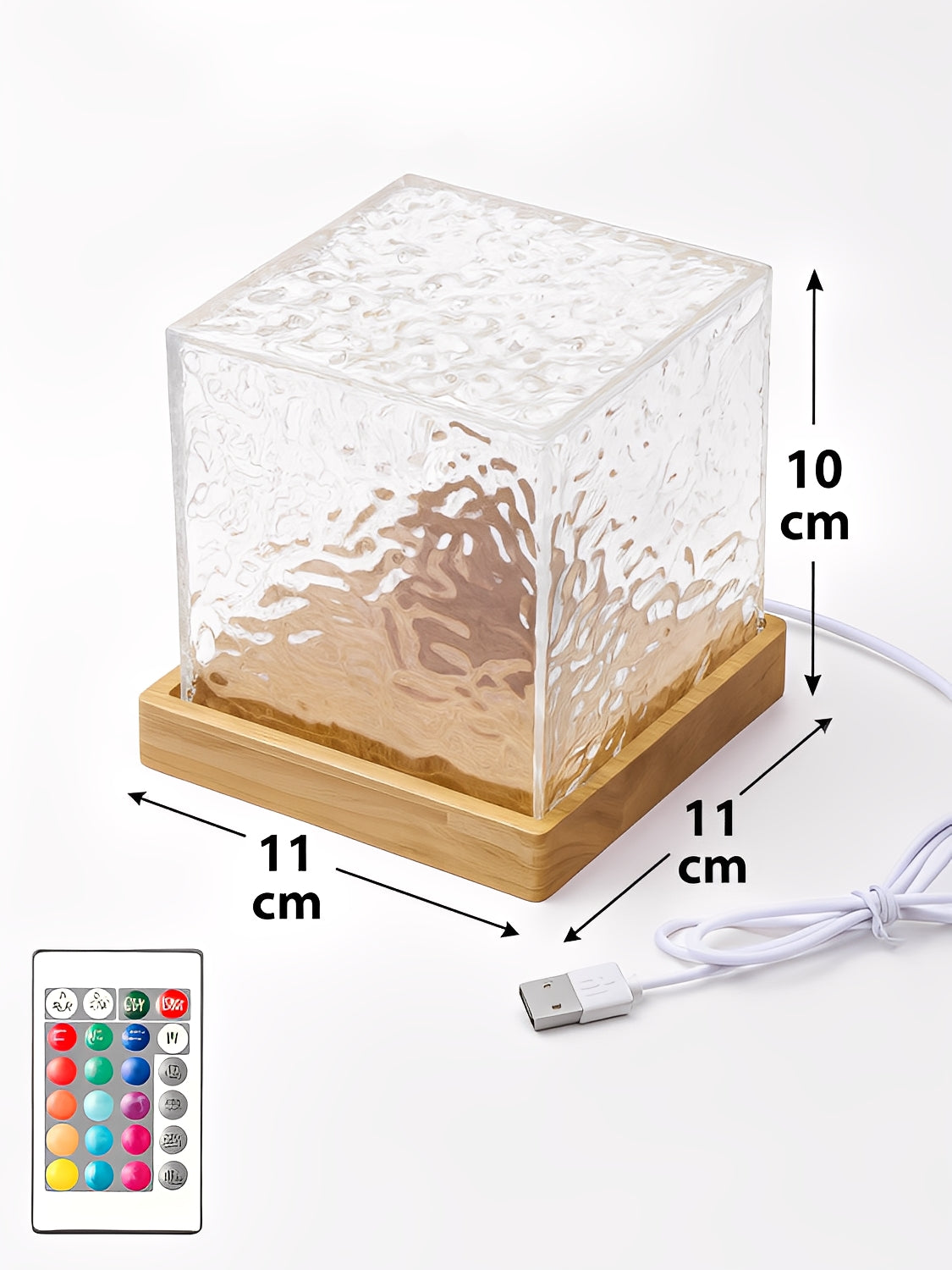 Luminária Projetora LED com Efeito de Onda Rotativa Relaxante