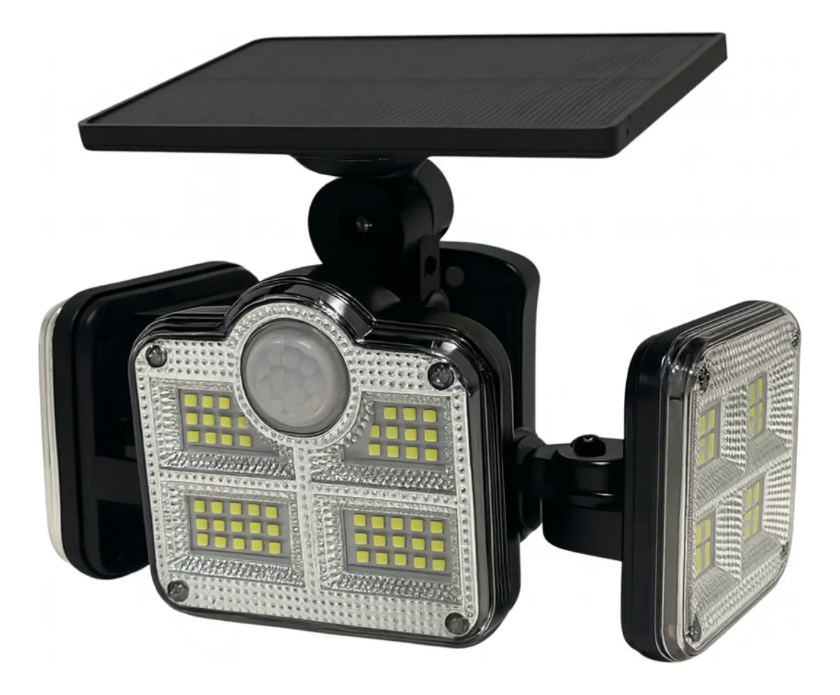 Refletor Solar COB com Sensor de Presença IP65 para Parede