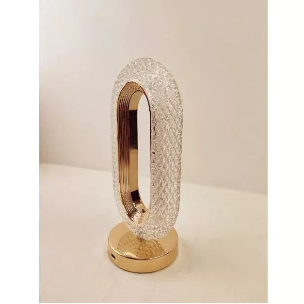 Luminária Touch de Cabeceira em Cristal com 3 Tons de Luz