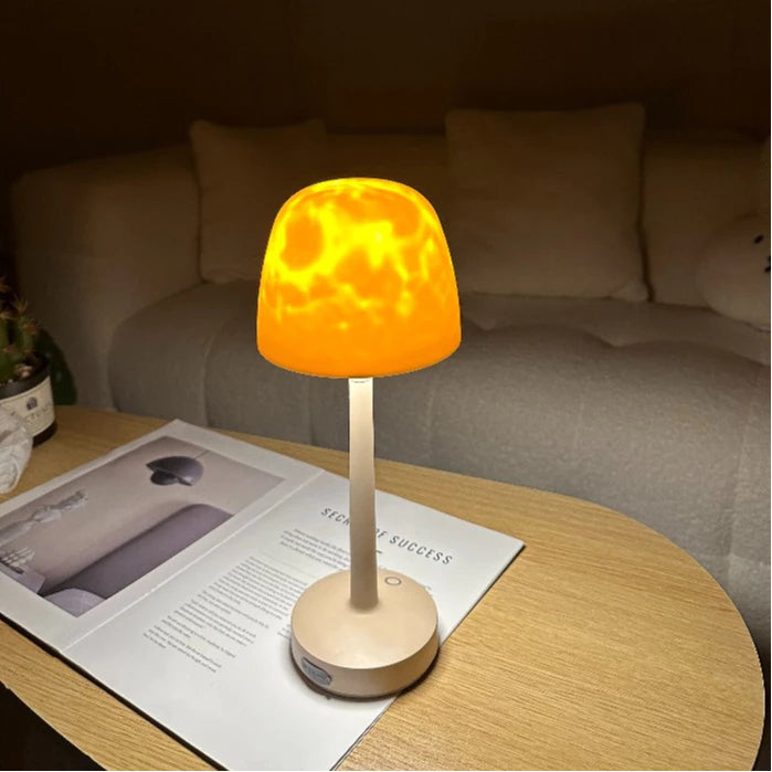 Luminária LED Decorativa com Efeito de Ondas Touch