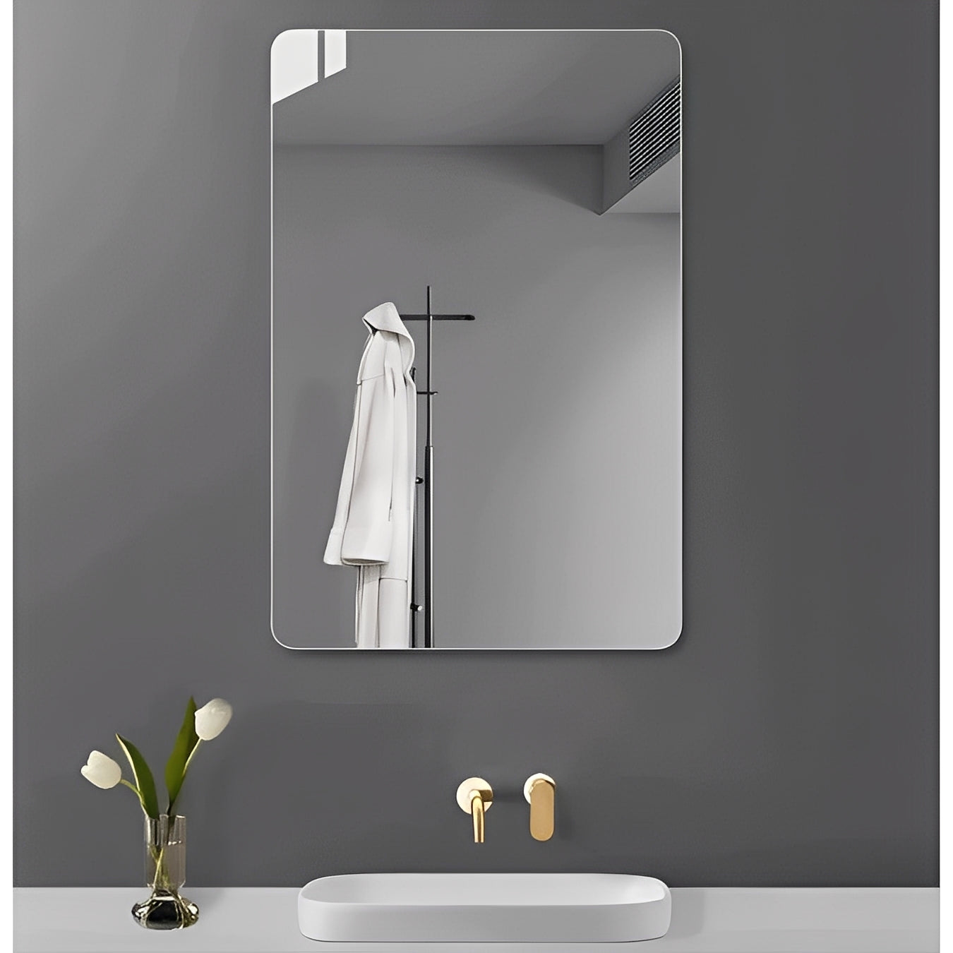 Espelho Adesivo Flexível em PET Espelhado para Decoração Versátil