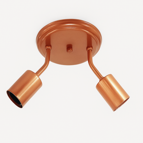 Luminária Spot Dupla de Teto e Parede Retrô Direcionável