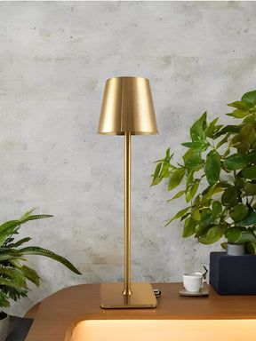 Luminária Abajur LED Recarregável Touch Dimerizável com 2 Alturas