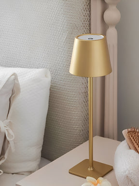 Luminária Abajur LED Recarregável Touch Dimerizável com 2 Alturas