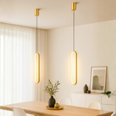 Kit 2 Luminárias Pendentes LED com Design Anel Alongado