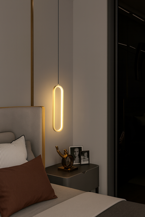 Kit 2 Luminárias Pendentes LED com Design Anel Alongado