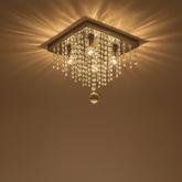 Lustre em Cristal Acrílico com LEDS Efeito Cascata