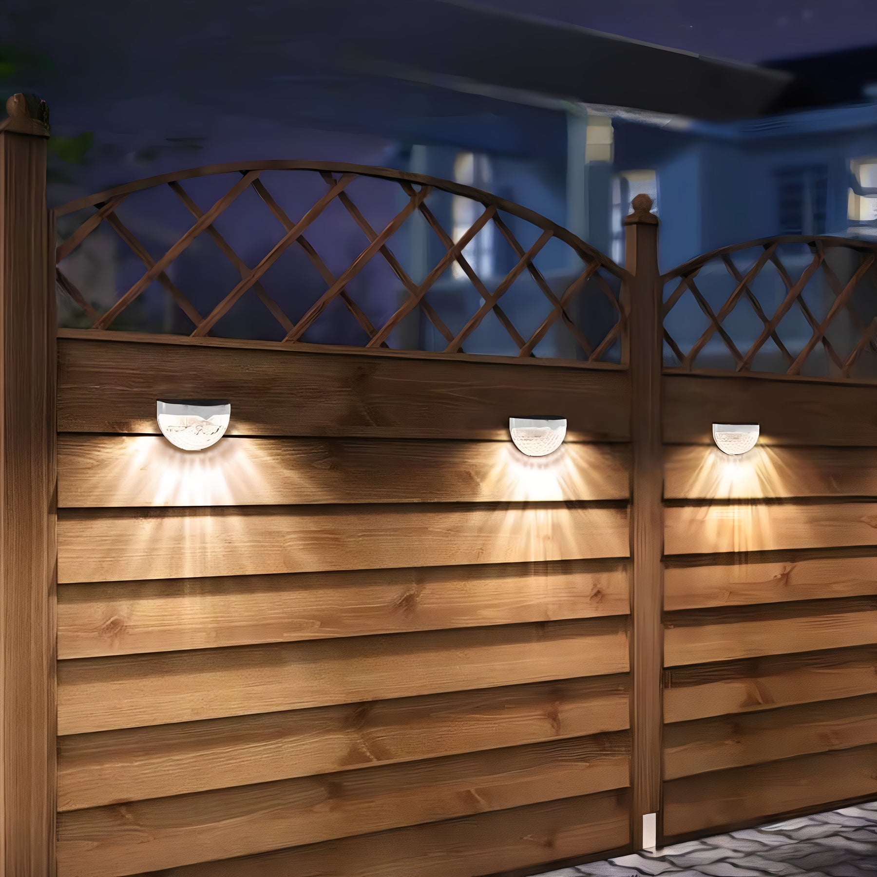 Luminária Solar de Parede LED IP65 com Efeito Facho de Luz