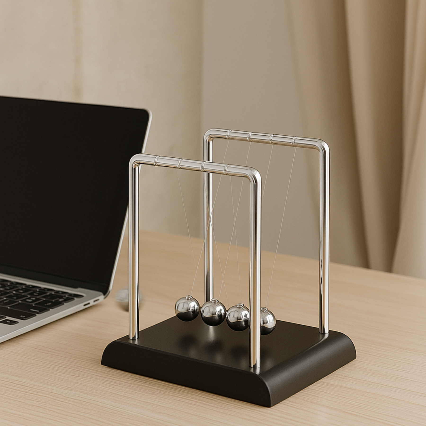 Pêndulo de Newton Decorativo para Mesa e Escritório