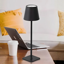 Luminária Abajur LED Recarregável Touch Dimerizável com 2 Alturas