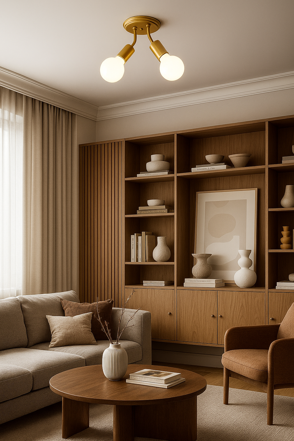 Luminária Spot Dupla de Teto e Parede Retrô Direcionável