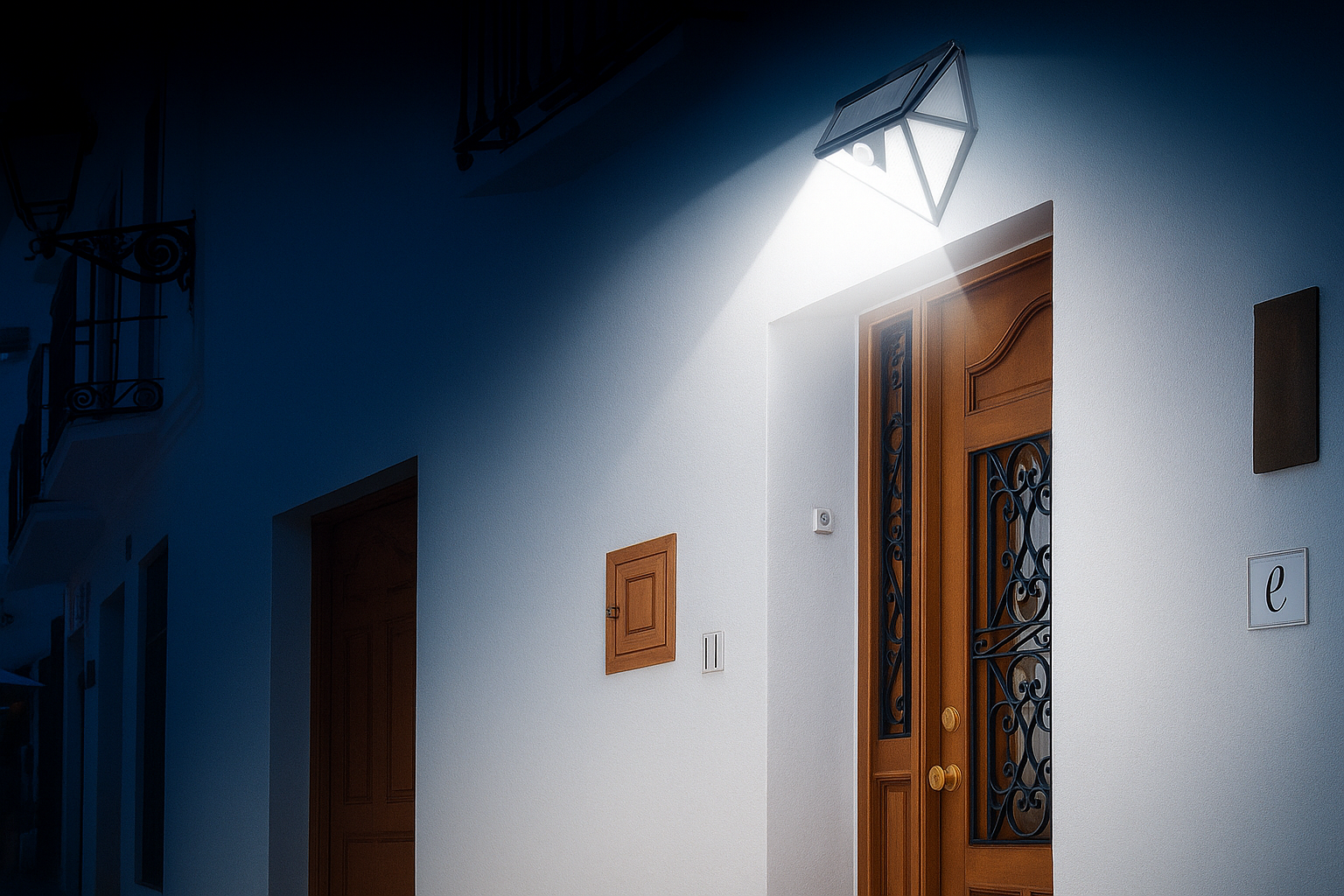 Luminária Solar  Externa 100 LEDs com Sensor de Movimento IP65