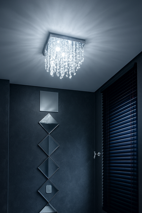 Lustre em Cristal Acrílico com LEDS Efeito Cascata