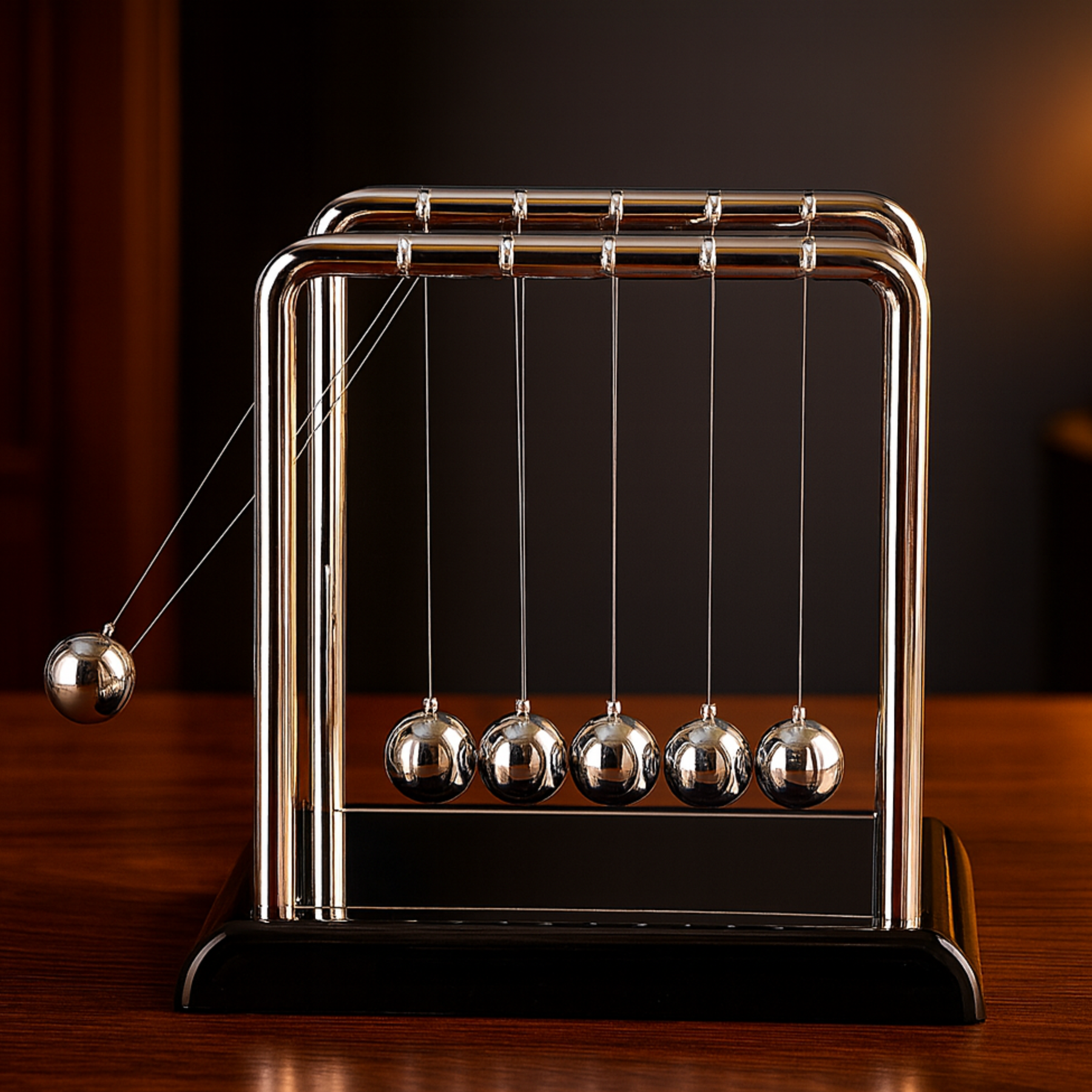 Pêndulo de Newton Decorativo para Mesa e Escritório