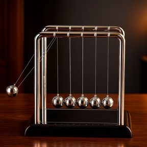 Pêndulo de Newton Decorativo para Mesa e Escritório