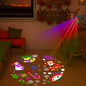 Projetor LED Natalino Portátil 16 Desenhos 3d Bivolt