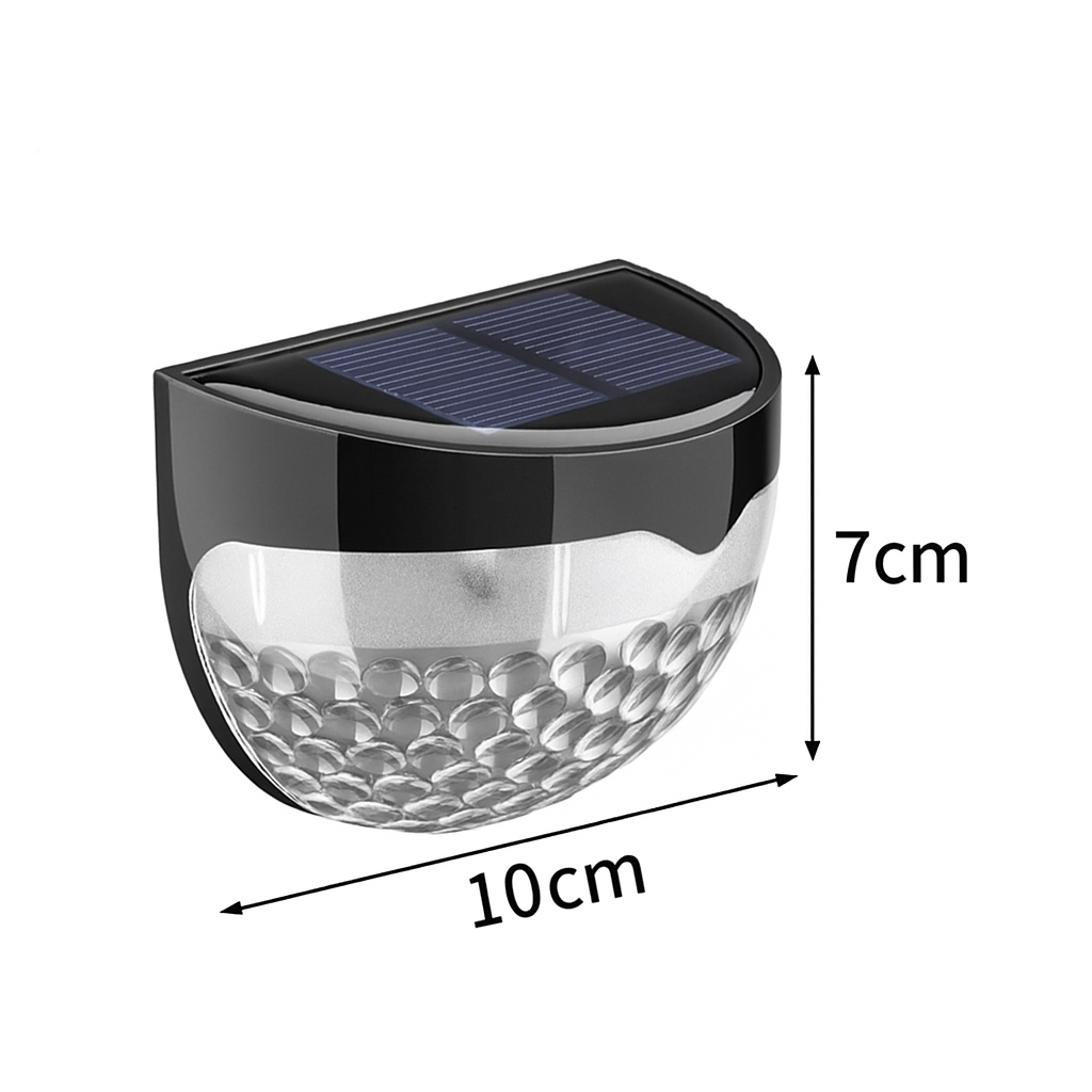Luminária Solar de Parede LED IP65 com Efeito Facho de Luz