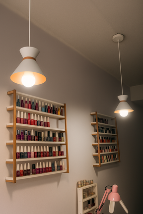 Kit 3 Pendentes Decorativos Sofisticados Branco com Cobre