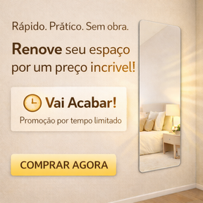 Espelho Adesivo Flexível em PET Espelhado para Decoração Versátil