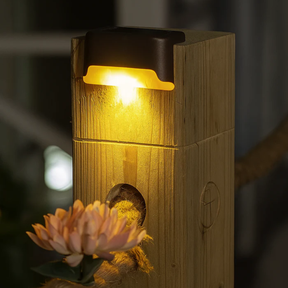 Kit Arandela Solar Balizadora LED IP65 para Escadas e Muros