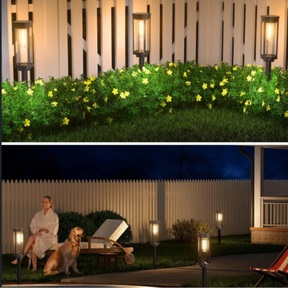 Kit Luminária Solar de Gramado LED Efeito Tungstênio Decorativo