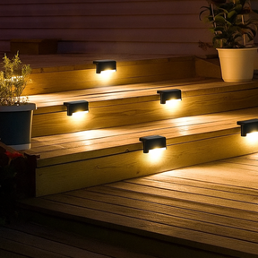 Kit Arandela Solar Balizadora LED IP65 para Escadas e Muros