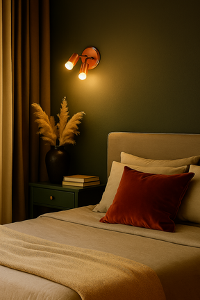 Luminária Spot Dupla de Teto e Parede Retrô Direcionável