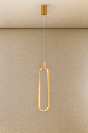 Kit 2 Luminárias Pendentes LED com Design Anel Alongado