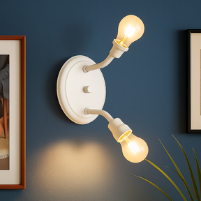 Luminária Spot Dupla de Teto e Parede Retrô Direcionável