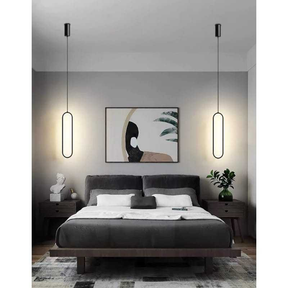 KIT 2 PCS Pendente Moderna Light para o quarto pendurada lâmpadas iluminação anel, alumínio luminária Sala MT255