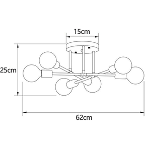 Lustre Moderno Lâmpada De Teto Semi-Embutida Iluminação De Ouro Antiga Nórdica Decorativa De Casa