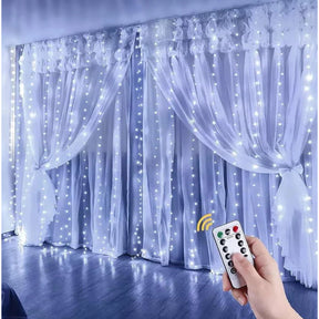 Cortina de Luz Fio de Fada 300 LEDS Bivolt Decorativa