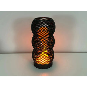 Luminária LED Multicores com Efeito Lava e Impressão 3D Geométrica