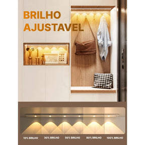 Luminária LED Inteligente Recarregável com Sensor de Movimento