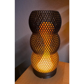 Luminária Abajur Estilo Lava Artificial– Impressão 3D - Acompanha LED Multicores