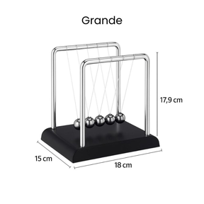Pêndulo de Newton Luxo - Enfeite e Decoração Mesa Sala Escritório - Balance Balls