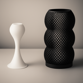 Luminária LED Multicores com Efeito Lava e Impressão 3D Geométrica