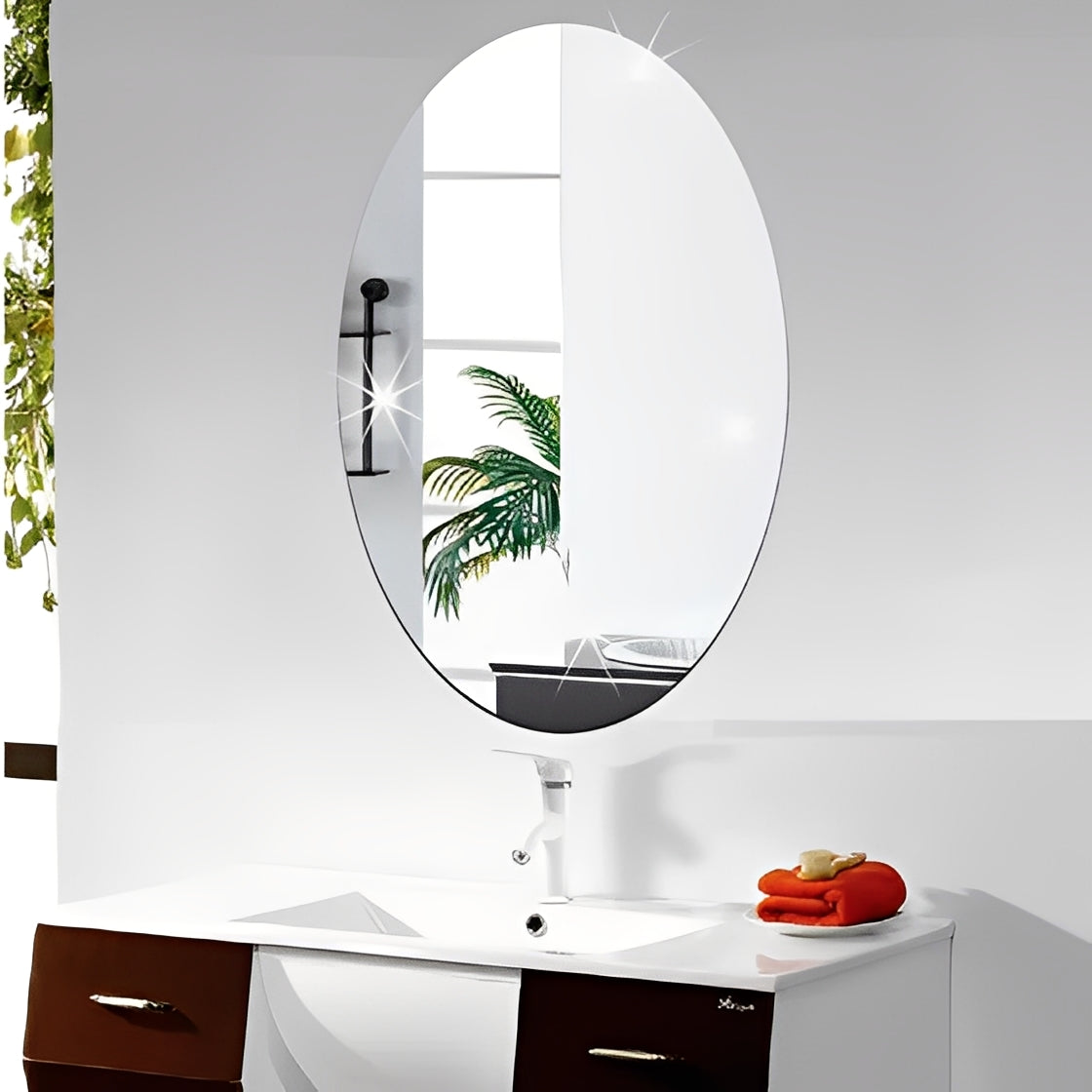 Espelho Adesivo Flexível em PET Espelhado para Decoração Versátil