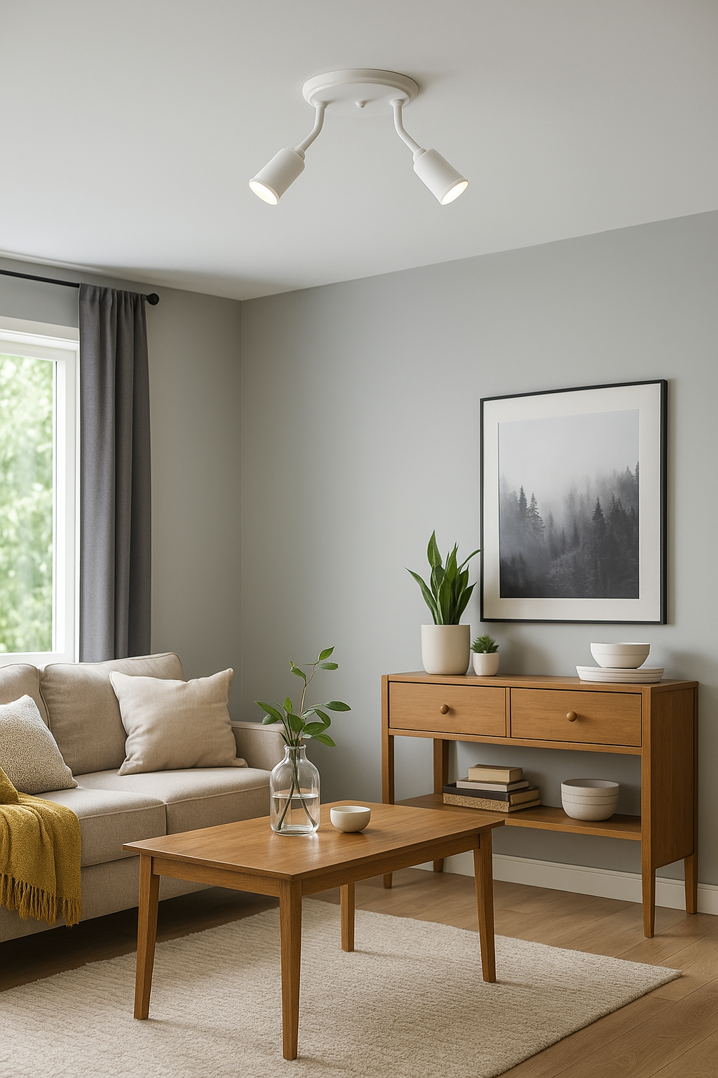 Luminária Spot Dupla de Teto e Parede Retrô Direcionável