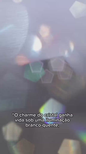 Lustre em Cristal Acrílico com LEDS Efeito Cascata