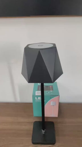 Kit 2 Luminárias LED Touch Geométricas Sem Fio Recarregáveis