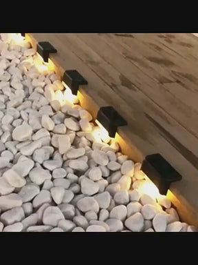 Kit Arandela Solar Balizadora LED IP65 para Escadas e Muros