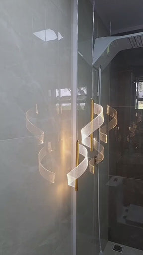 Luminária Pendente LED Minimalista Aspiral Duplo 3 Tons de Luz