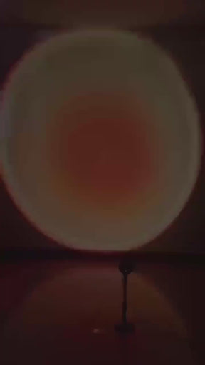 Luminária Projetor Pôr do Sol LED com 16 Cores e Controle Remoto