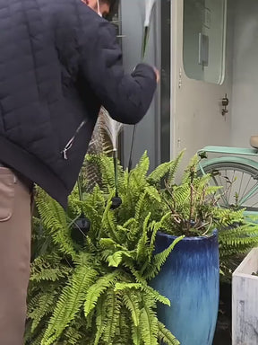 Luminária Solar LED  em Fibra Design Cana de Bambu  para Jardim