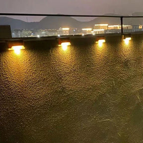 Kit Arandela Solar Balizadora LED IP65 para Escadas e Muros