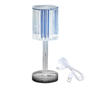 Luminária De Mesa Cristal Diamante Abajur de Cabeceira 3 Mudança De Cor Criativo Luz LED Acrílica